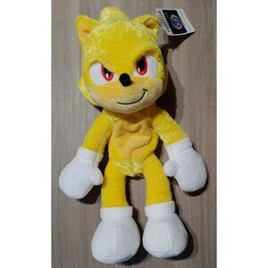 Build A Bear Sonic The Hedgehog Super Sonic 17" Yellow Plush Unstuffed NWT New